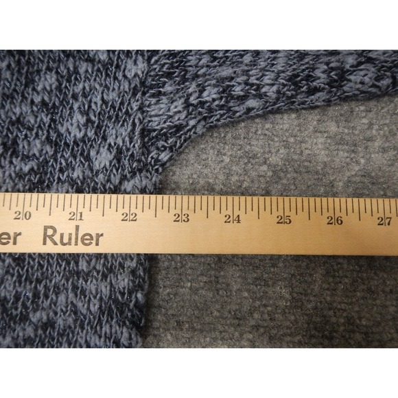 Chaps Sweater Womens Plus Size 1X Gray Metallic Long Sleeve Round Neck‎ - Picture 6 of 7